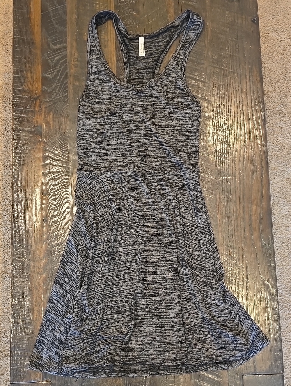 Mudd Gray & Black Racerback Mini Dress/Swim Cover Up